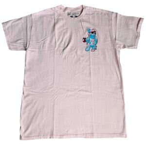 Riot Society Pink, Tropical Teddy Bear, Short Sleeve, Graphic T-Shirt- M